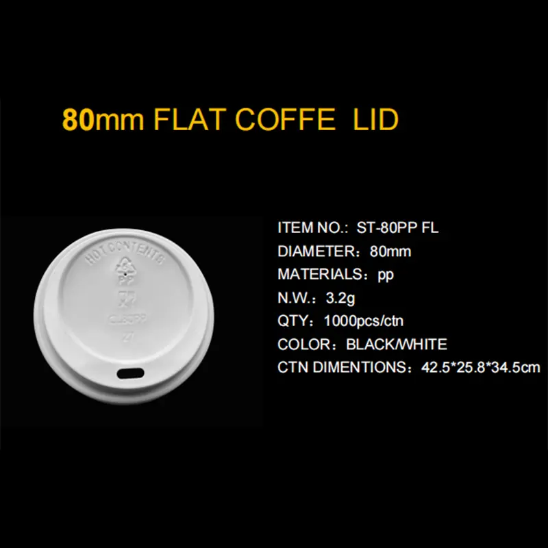 Wholesale High-Temperature Resistant PP80 Flat Mouthed CL Coffee Lid - Quality Vacuum-Formed Products from China Suppliers and Factory Suppliers, Factory