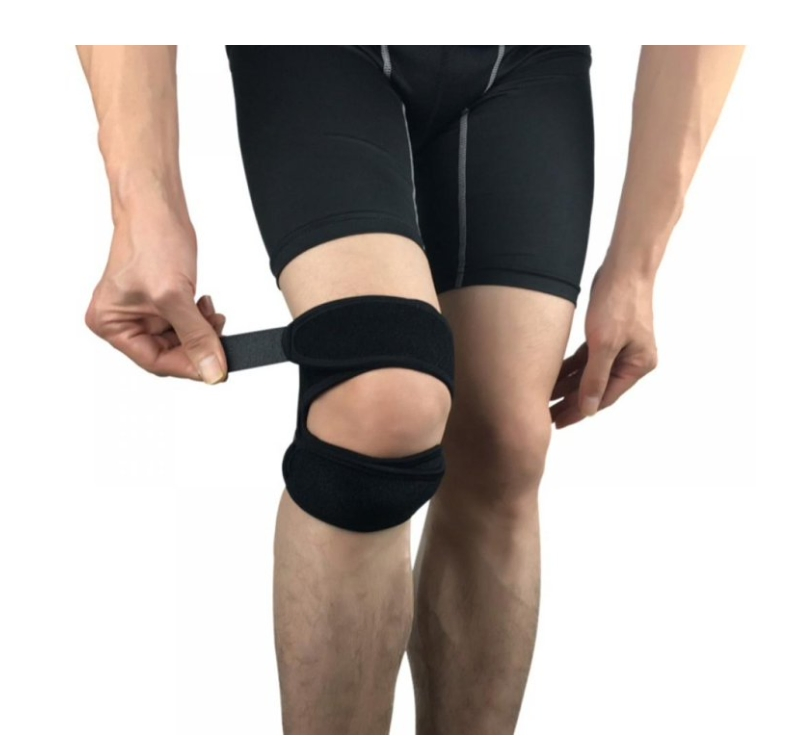 Elastic Support Pressurized Knee Wrap Sleeve Support Bandage Pad Knee Hole Cycling Braces