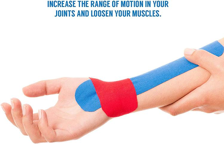 HD350 5m Roll of Elastic Muscle Support Kinesiology Tape Fitness Kinesio Tape Kinesiology for Exercise, Sports &amp; Injury Recovery