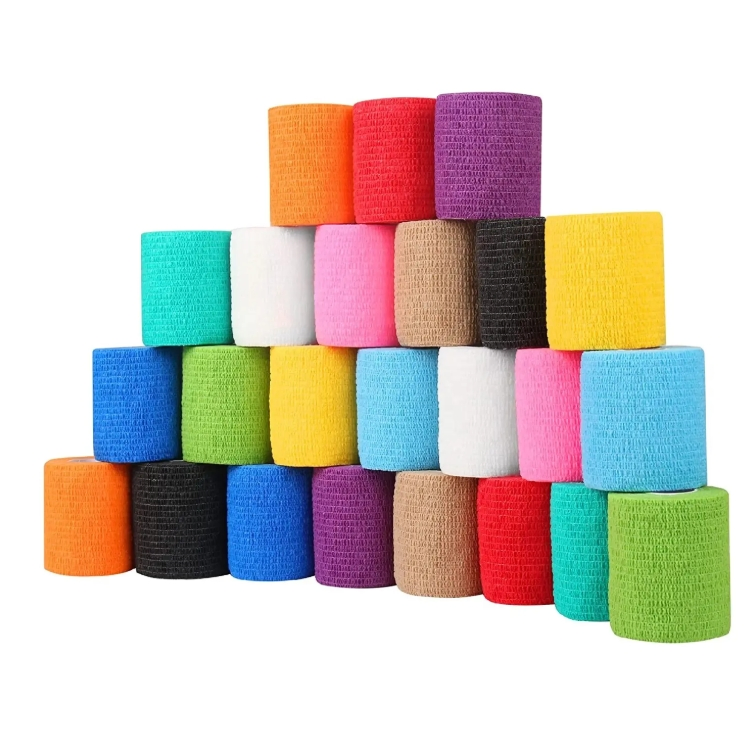 Breathable Self-Adhesive Vet Wrap Ideal for Dressing Retention and Post-Operative Care