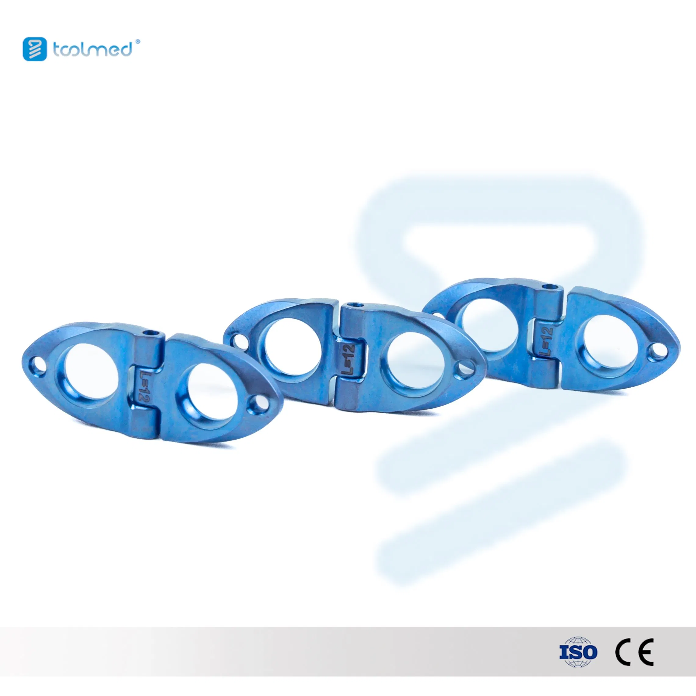 CE/ISO Certified Orthopedic Titanium Trauma Implants 4.5 Pediatric Hinge Locking Plate System Interventional Materials
