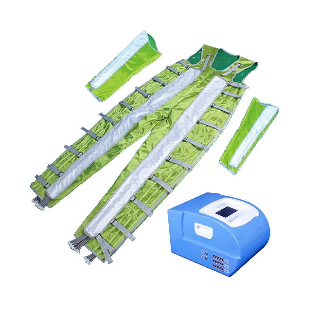 24 Air Cells Suspender+Sleeve Far Infrared Pressotherapy Health Care Massage Machine Body Detox Beauty Salon Equipment Br611