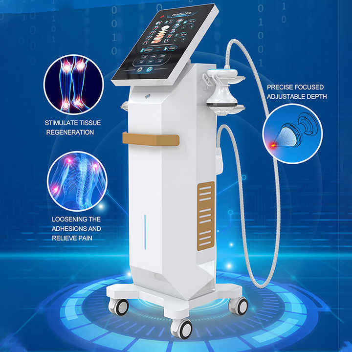 Professional EMS Shockwave Therapy Machine 2 in 1 for Muscle Stimulation and Sports Injury Recovery Electric Muscle Stimulation Device