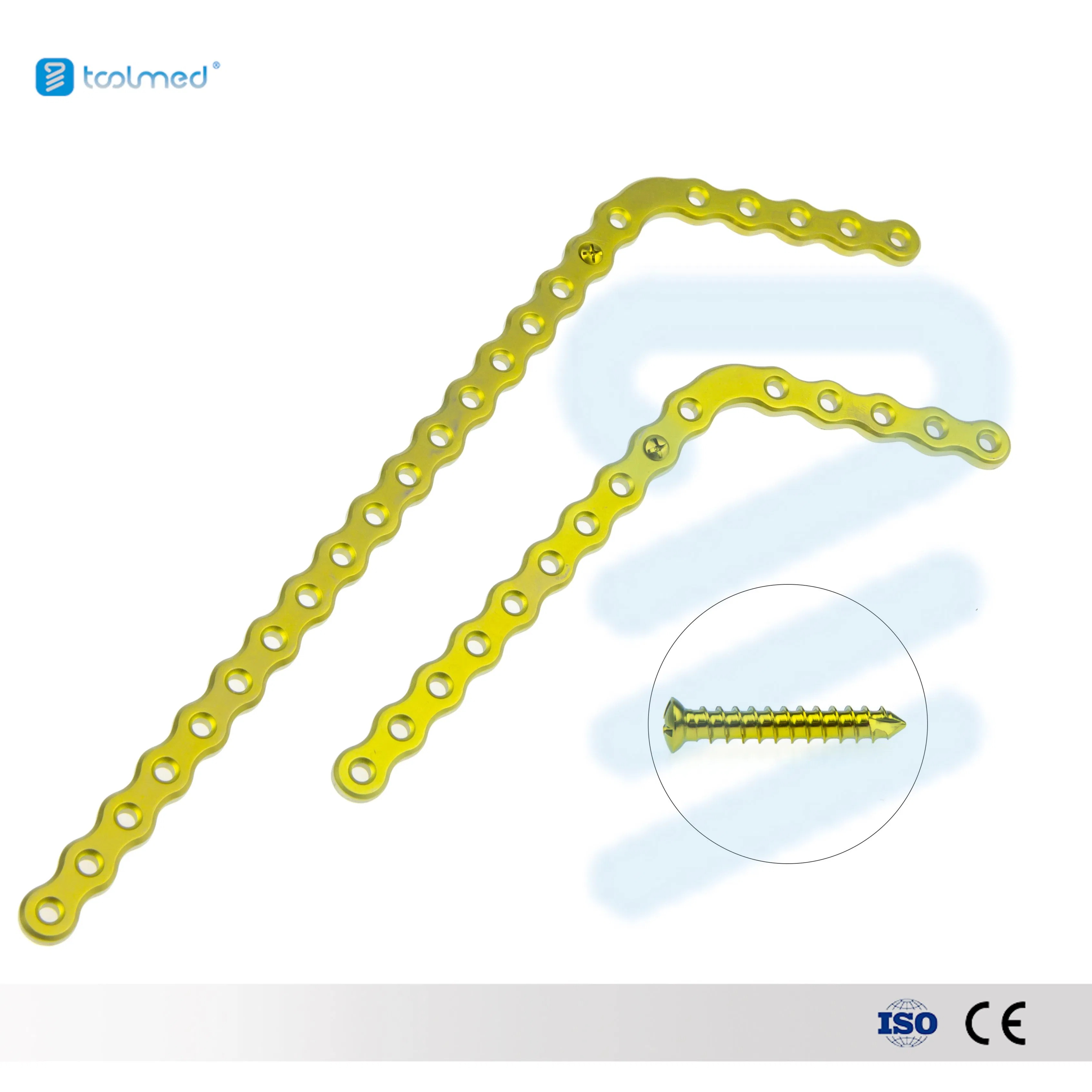 Orthopedic Cmf Surgical Mini Locking Plate 2.4mm Pure Titanium Implant Maxillofacial L Type Interventional Materials