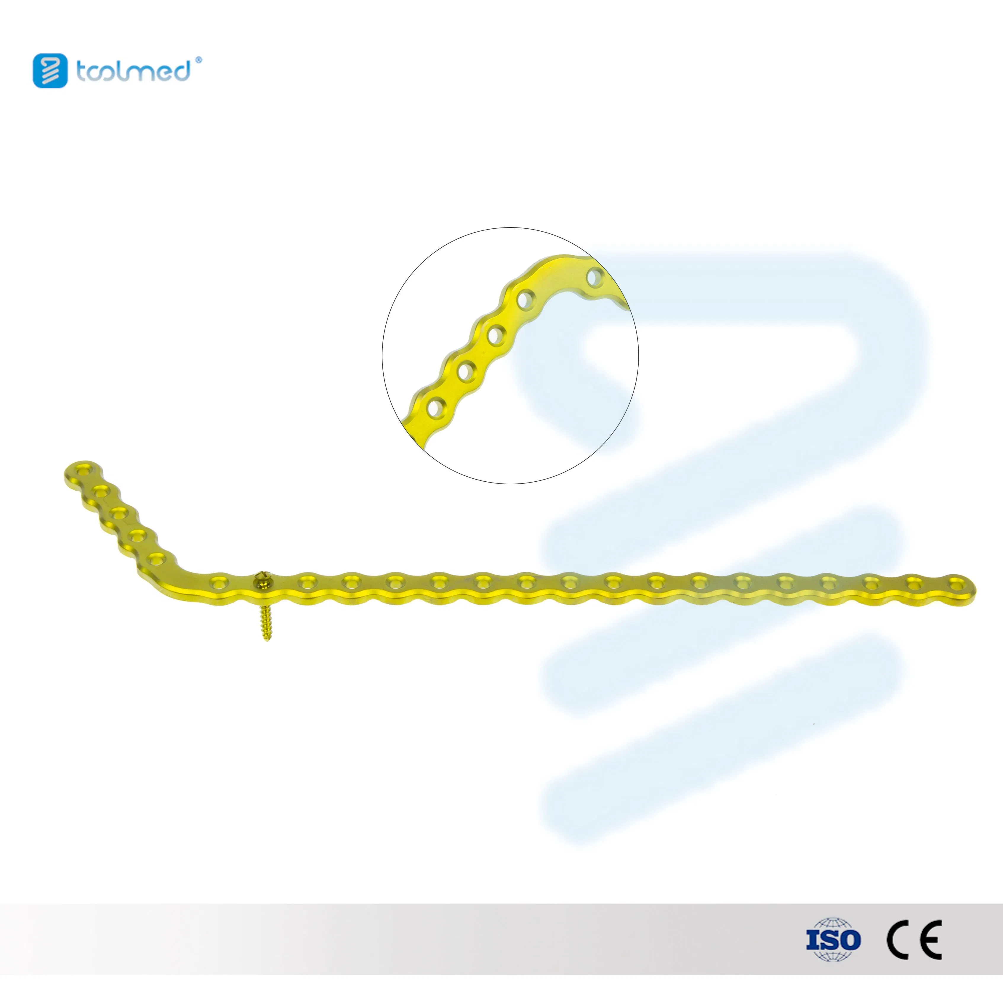 Orthopedic Cmf Surgical Mini Locking Plate 2.4mm Pure Titanium Implant Maxillofacial L Type Interventional Materials