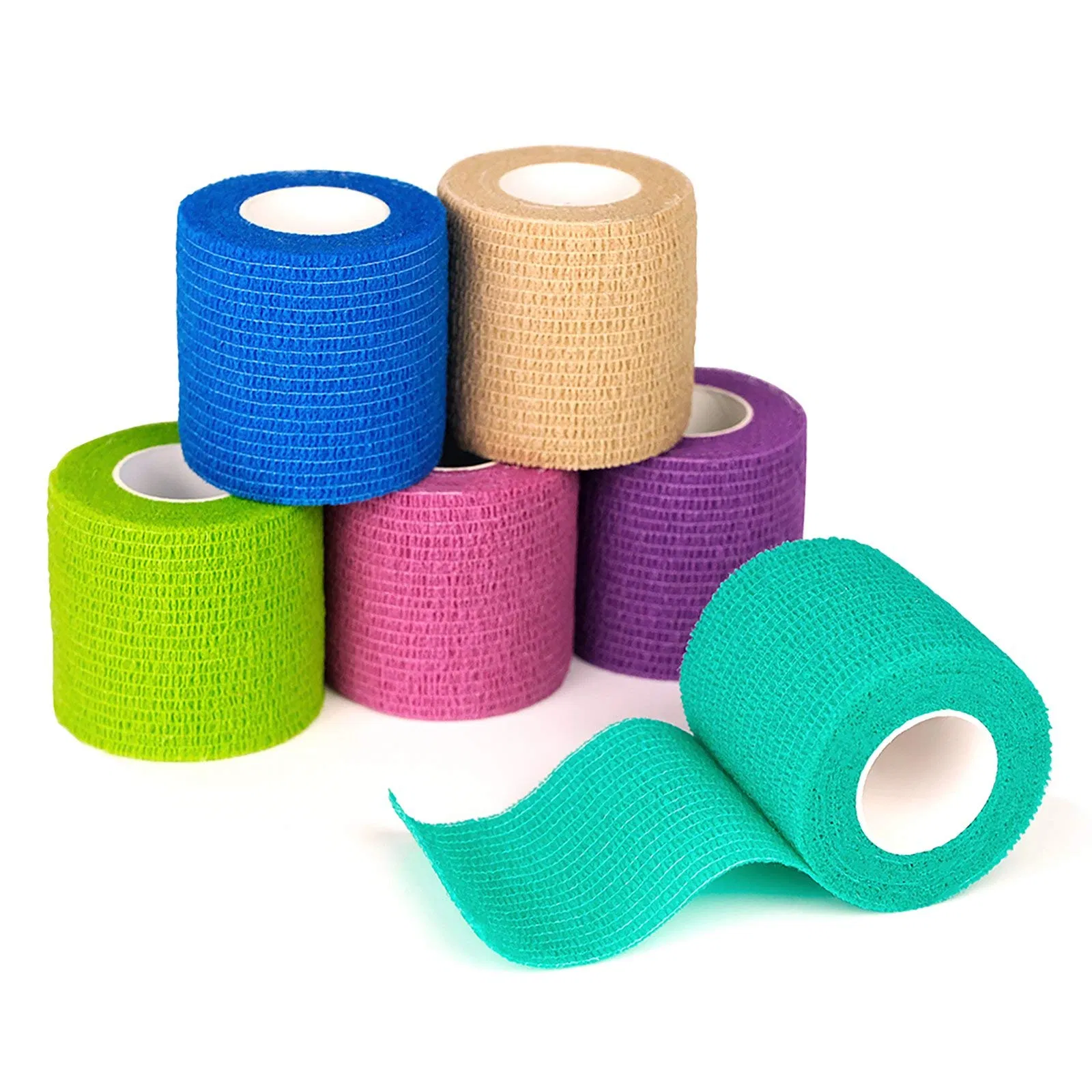 Natural Rubber Vet Wrap Non-Slip and Gentle on Animal Fur Available in Various Colors