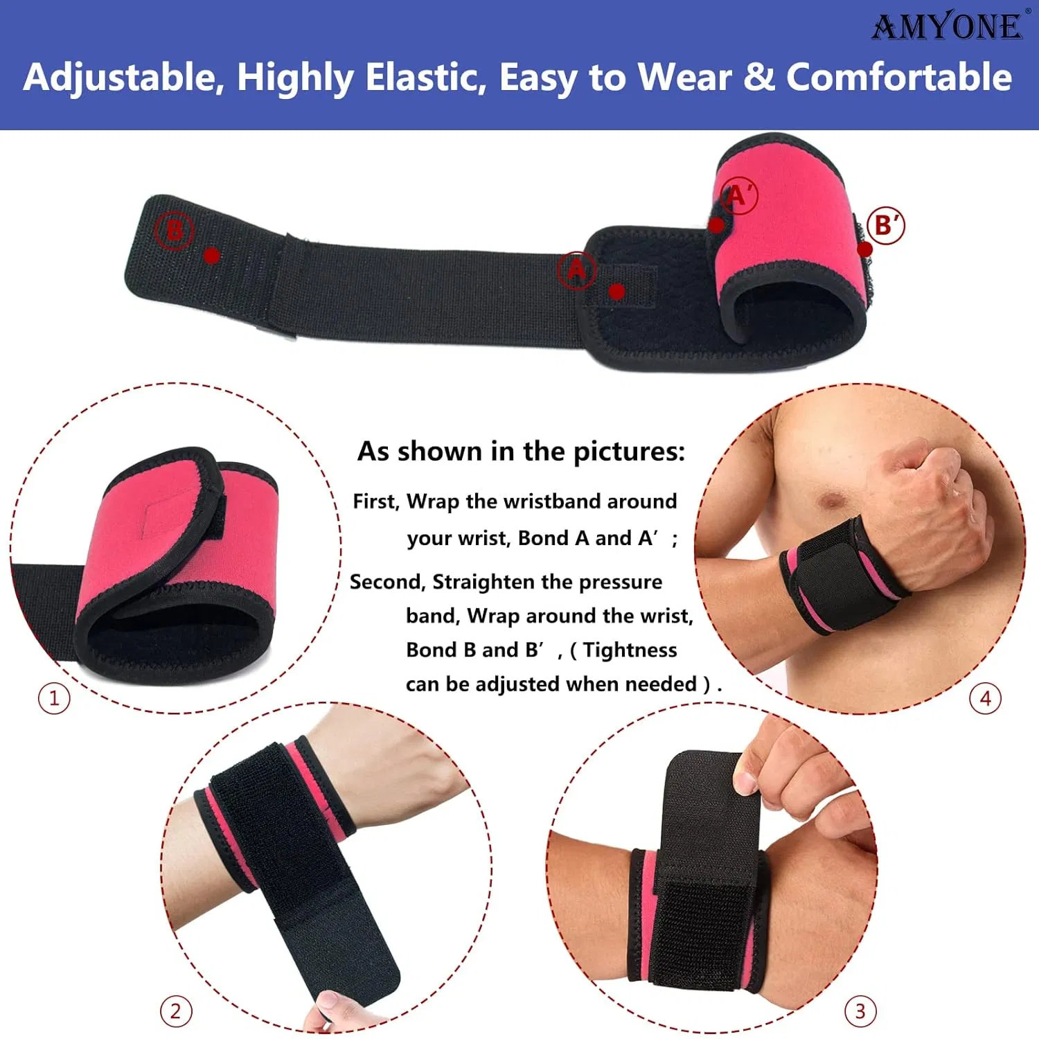 Wrist Support with Reinforced Strap for Sprain Recovery