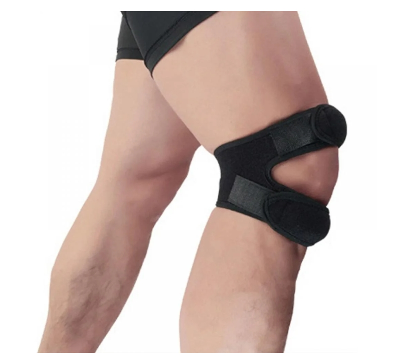 Elastic Support Pressurized Knee Wrap Sleeve Support Bandage Pad Knee Hole Cycling Braces