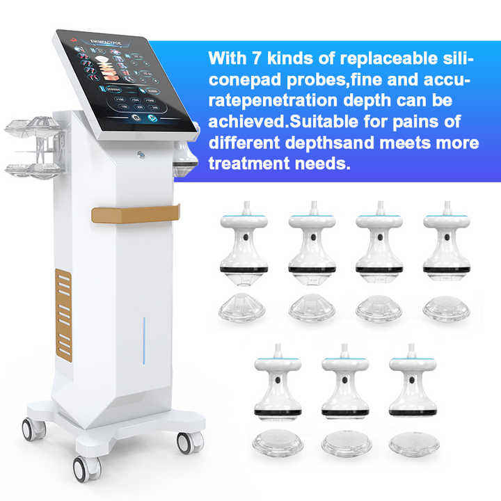 Professional EMS Shockwave Therapy Machine 2 in 1 for Muscle Stimulation and Sports Injury Recovery Electric Muscle Stimulation Device