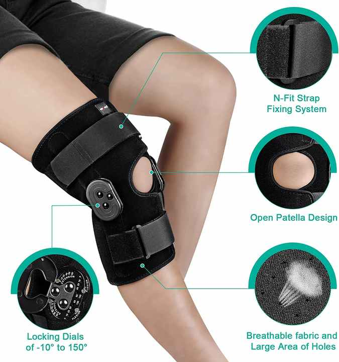 Beaten Knee Straps and Sports Knee Brace Adjustable Knee Support for Leg or Knee Injuries