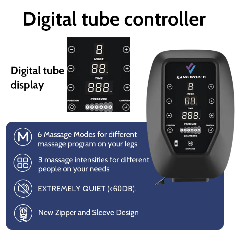 6-Chamber Air Pressure Therapy System for Lymphedema, Dvt Prevention &amp; Post-Surgery Swelling