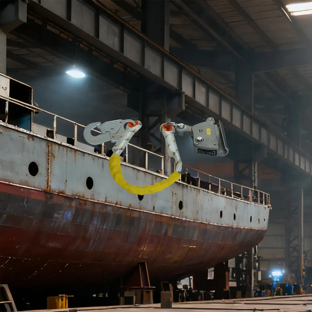 Advanced Fall Arrest System with T-Rail Profiles and Wire Rope Prevention