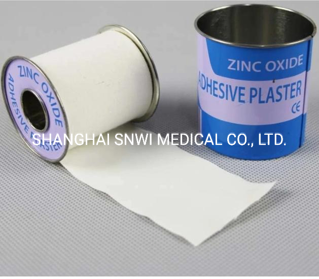 Hospital Surgical Tape Metal Cover Cotton Zinc Oxide Adhesive Wound Plaster