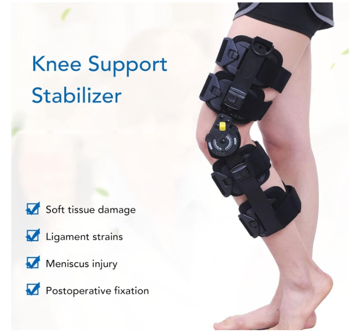 Adjustable Injury Recovery Orthosis Patella Support Hinged Knee Brace