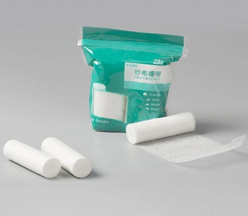 Gauze Bandage with Woven Edge Wholesale Sterile Disposable Cotton Gauze for Clinics