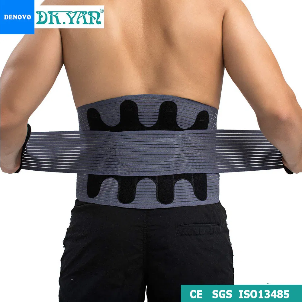 ISO 13485 Adjustable Breadjustable Breathable Heat Compression Back Support
