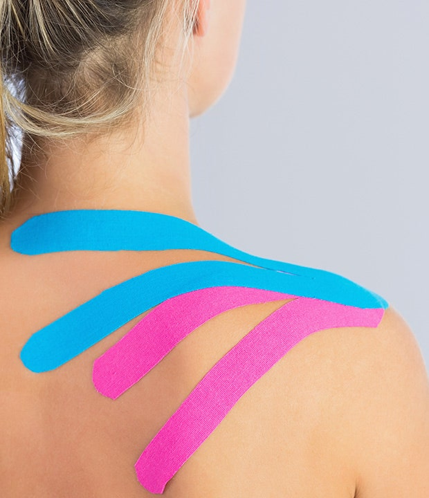 Kinesiology Tape- Therapeutic Tape That's Applied Strategically to The Body to Provide Support, Lessen Pain, Reduce Swelling