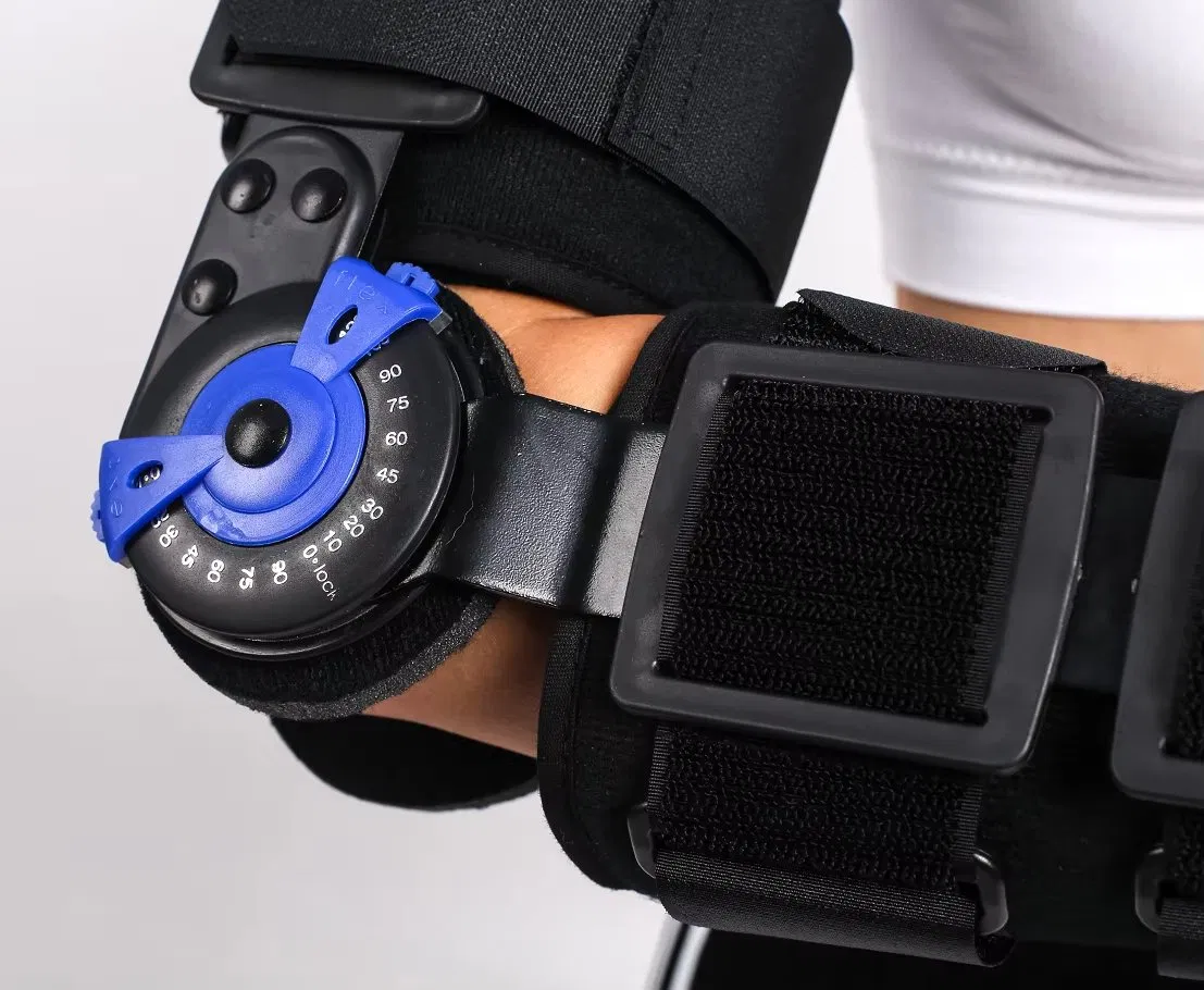 Hinged Elbow Hinge Arm Brace Immobilizer Stabilizer Splint Injury Recovery Support Support ROM Adjustable Elbow Imobilizer