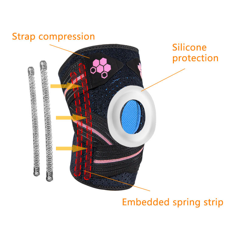 Open Patella Knee Support Brace for Enhanced Stability