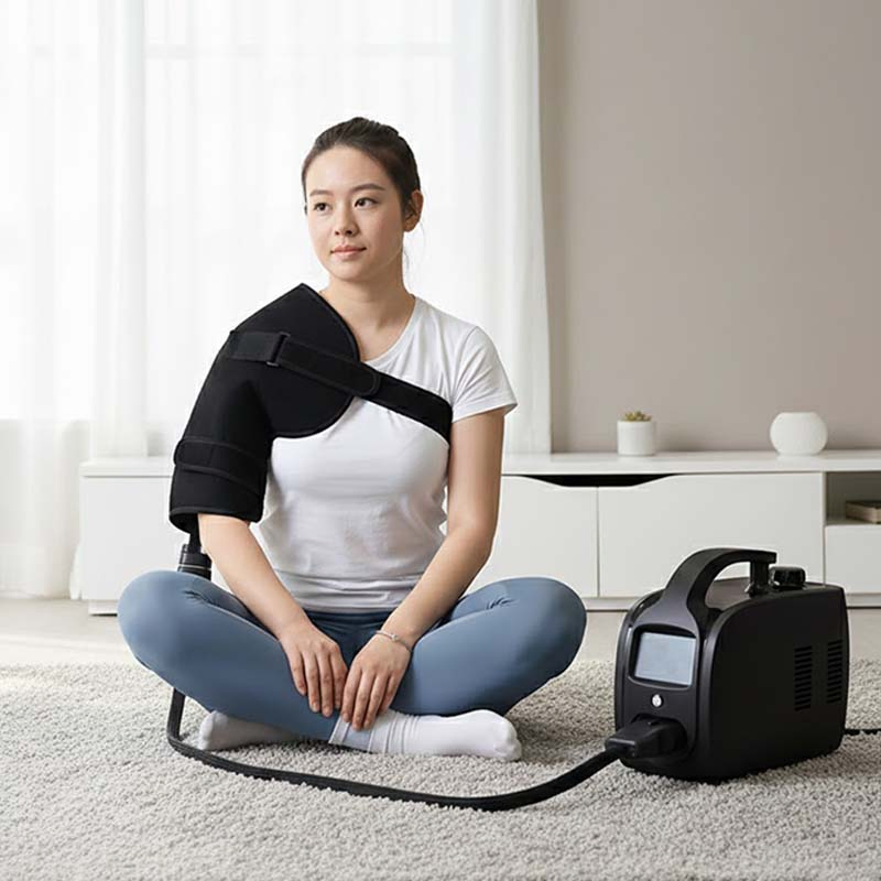 New Design Iceless Cold and Compression Therapy System for Physiotherapy