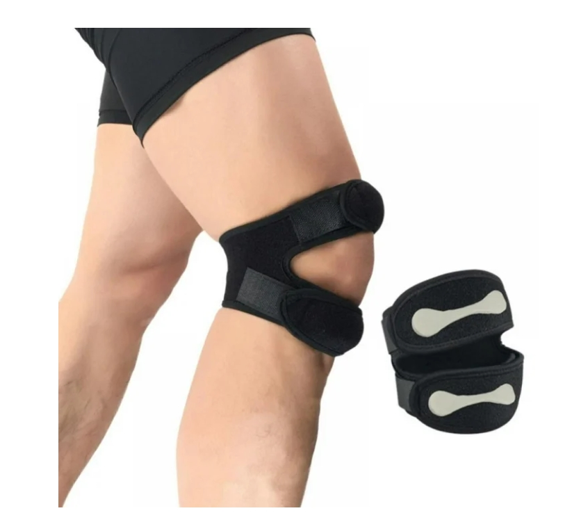 Elastic Support Pressurized Knee Wrap Sleeve Support Bandage Pad Knee Hole Cycling Braces