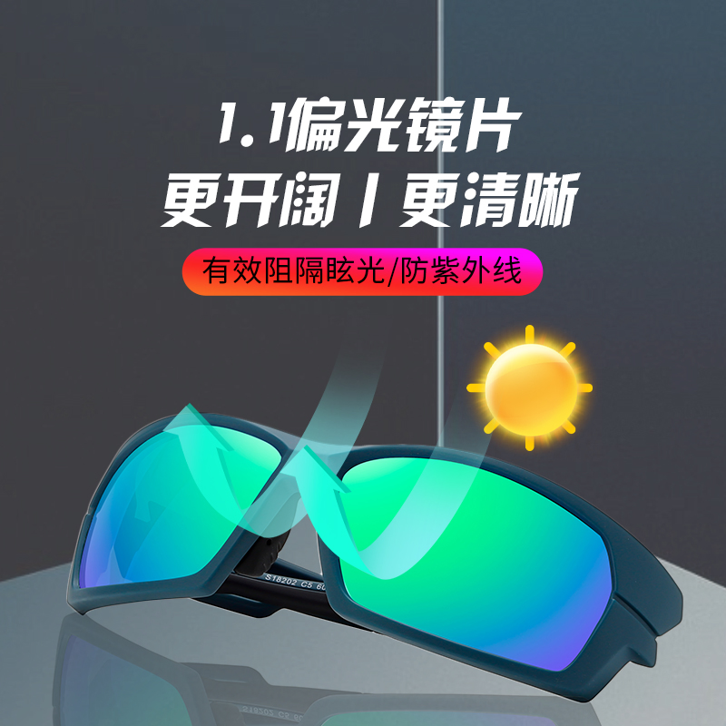 2025 New Arrivals Big Size Polarized Lens Sunglasses Professional Sports Cycling Glasses UV400 Protection Fishing Sunglasses for Youth