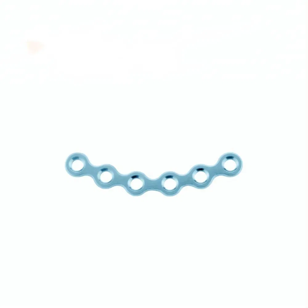 Orthopedic Implant Maxillofacial Locking Plate 1.0mm Titanium Material