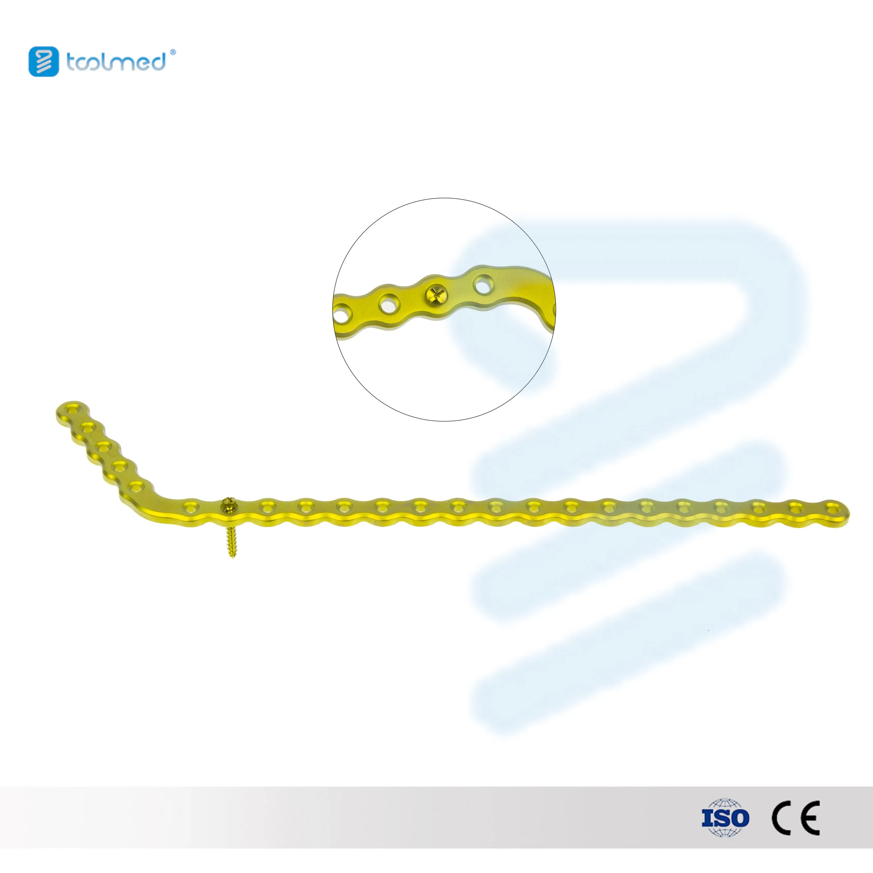 Orthopedic Cmf Surgical Mini Locking Plate 2.4mm Pure Titanium Implant Maxillofacial L Type Interventional Materials