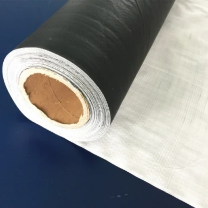 Manufacture Factory Black PE Laminate White Weave Woven Fabric as Package Materials