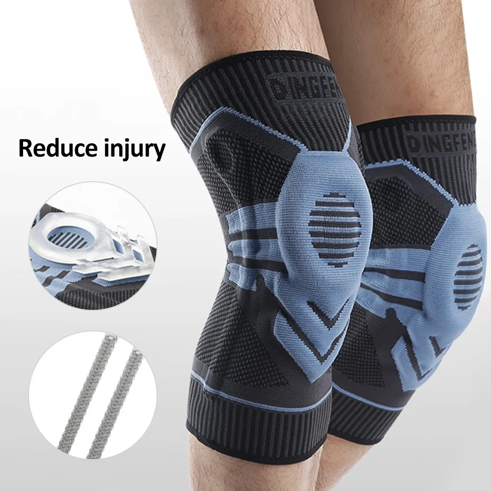 Sport Brace Pain Relief Elastic Nylon Silicon Knee Support Padded Wyz18327