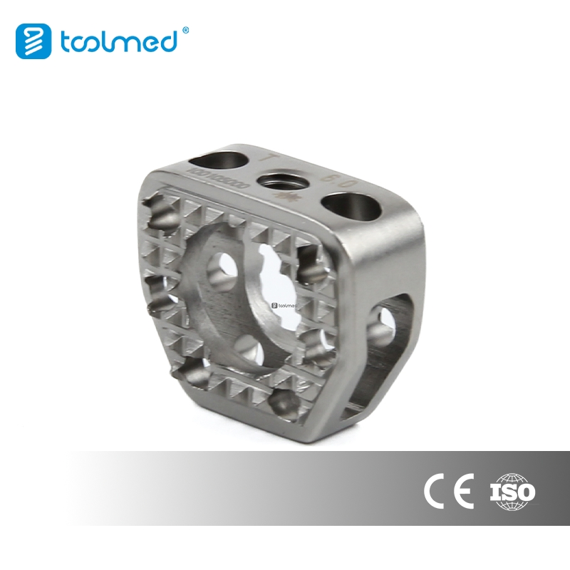 Toolmed Orthopedic Spine Titanium Mesh Cage Titanium Cervical Cage (Wedge-shaped) Attractive Price Implants Materials
