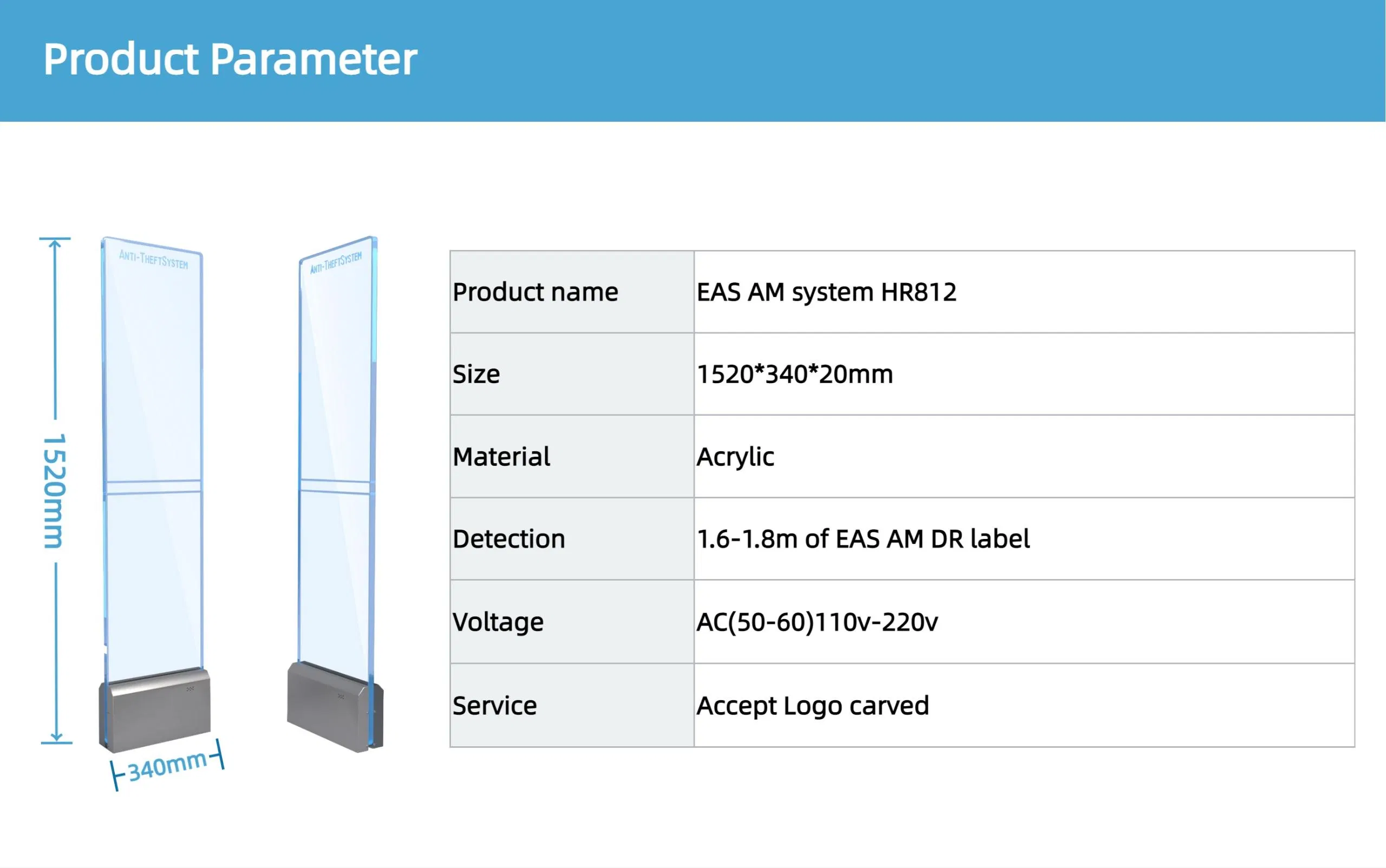 EAS Anti-Theft/Loss Prevention Systerfidms Security Alarm System for Shipping
