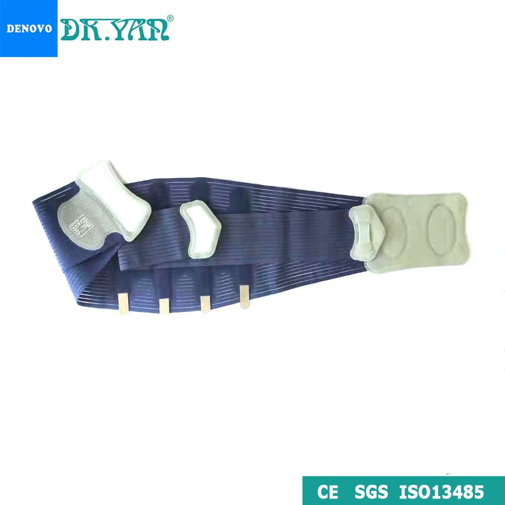 ISO 13485 Adjustable Breadjustable Breathable Heat Compression Back Support