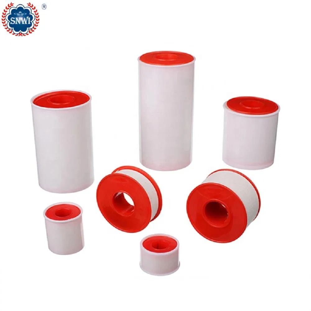 High Quality Medical Surgical Wound Care Cotton Zinc Oxide Adhesive Plaster Bandage Tape with Plastic Can