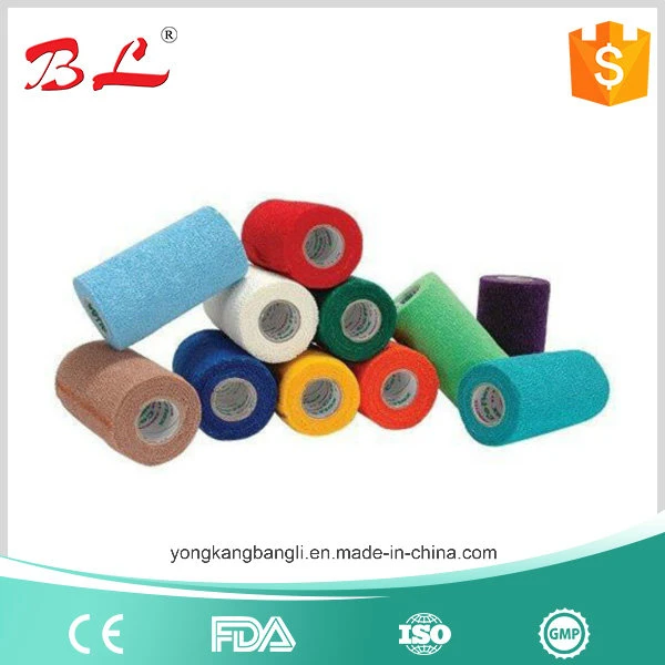Latex Free Easy Tear Self Adhesive Cohesive Elastic Bandage