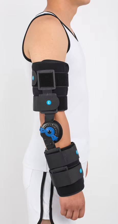 Hinged Elbow Hinge Arm Brace Immobilizer Stabilizer Splint Injury Recovery Support Support ROM Adjustable Elbow Imobilizer