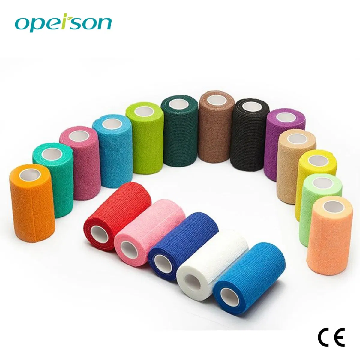 Flexible Conforming High Extensibility Cotton Cohesive Medical Bandage for Post-Operative Bandaging