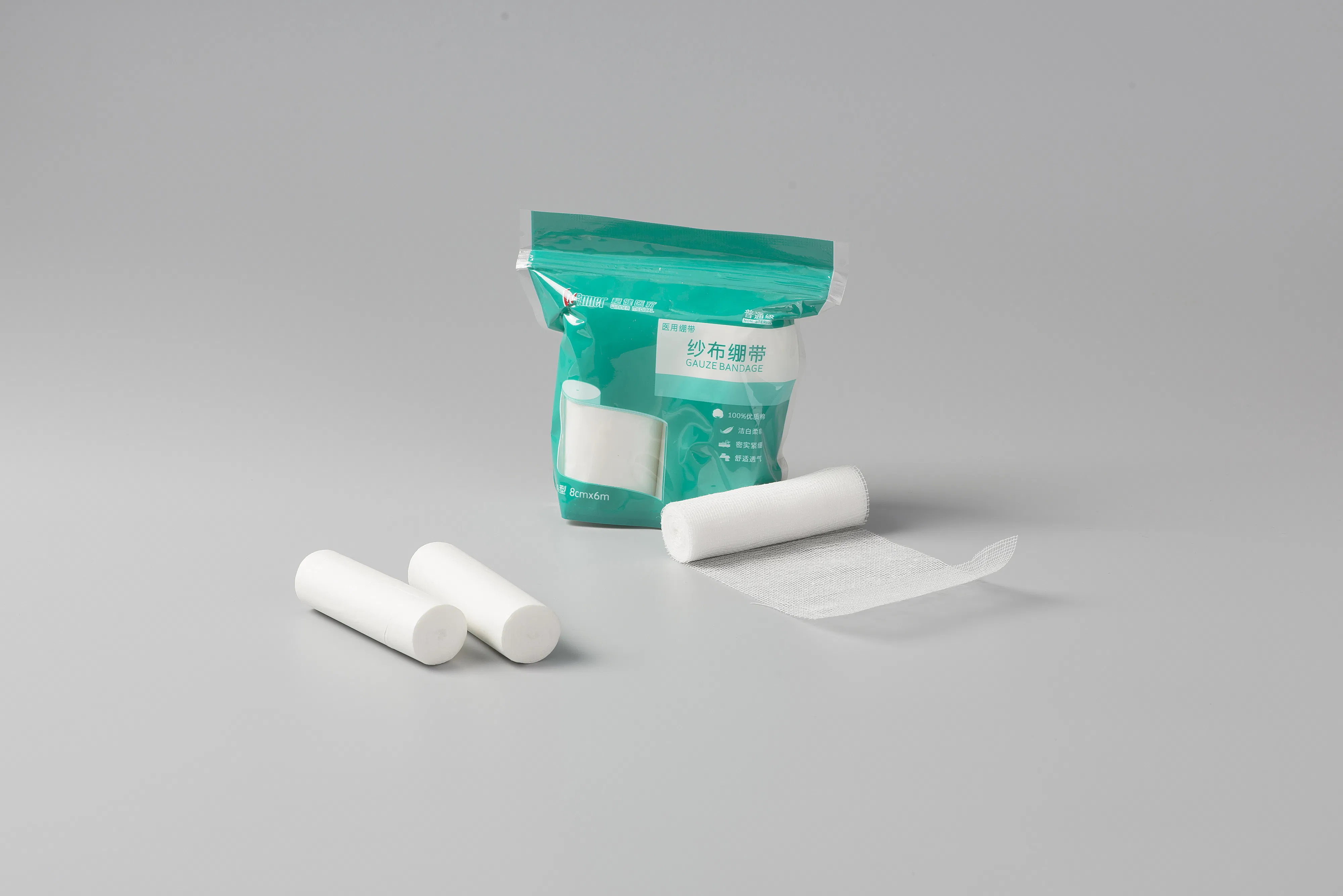 100% Medical Cotton Disposable Medical Gauze Wow Bandage First Aid Gauze Bandage Roll Export Standard Preferable Price Medical Bandage