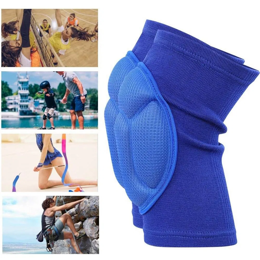 Knee Protector High Stretchy Knee Protection Reble Professional Crashproof Knee Support for Sports Black