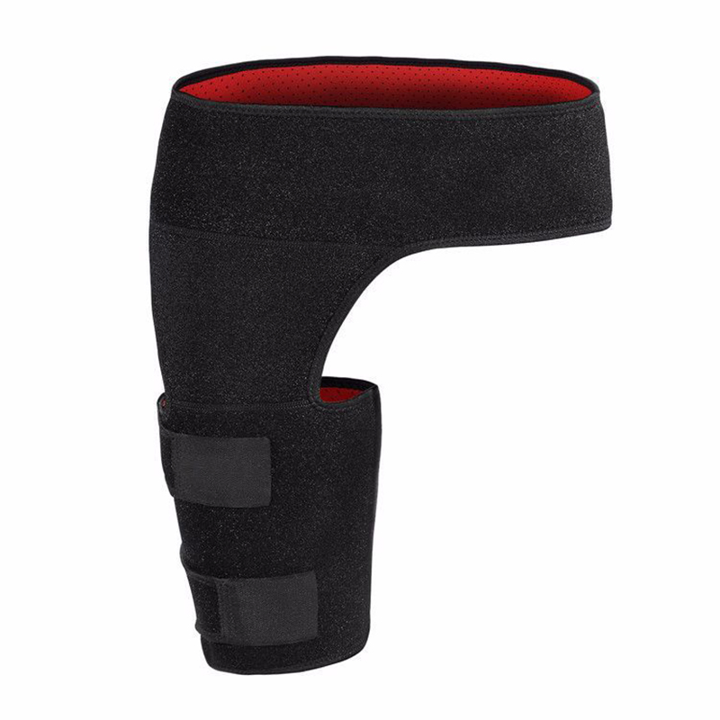 Adjustable Neoprene Groin Brace Thigh and Hip Support Compression Wrap Black Esg12996