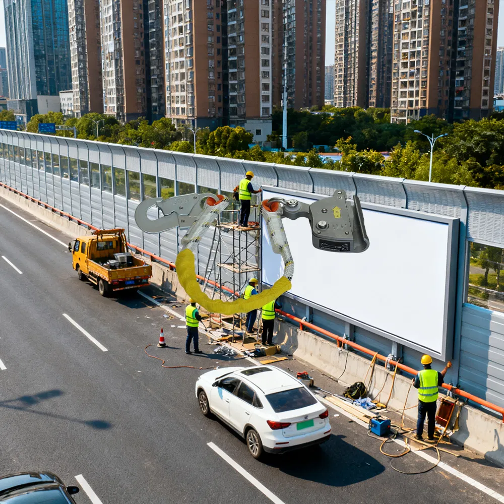 Advanced Fall Arrest System with T-Rail Profiles and Wire Rope Prevention