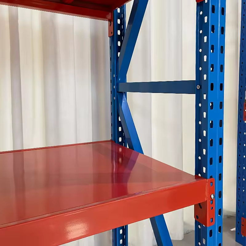 Heavy Duty Racking Multi-Tier Adjustable Butterfly Hole Boltless Assembled Beam Heavy Duty Rack System Warehouse Storage