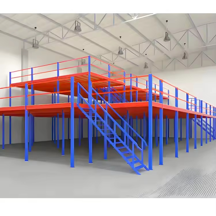 Modular Mezzanine Floor Rack System for Warehouse Storage | Custom Heavy Duty Steel Platform Manufacturer