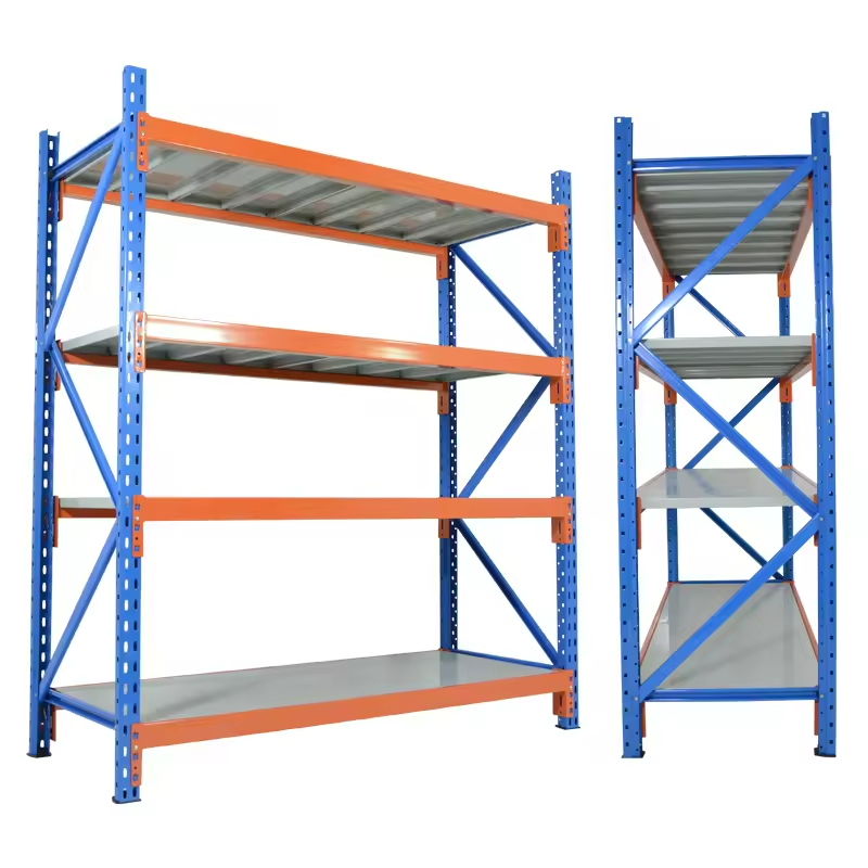 High-quality Adjustable Metal Medium-sized Shelves Industrial Corrosion-resistant Warehousing Shelves Warehouse Shelving Units