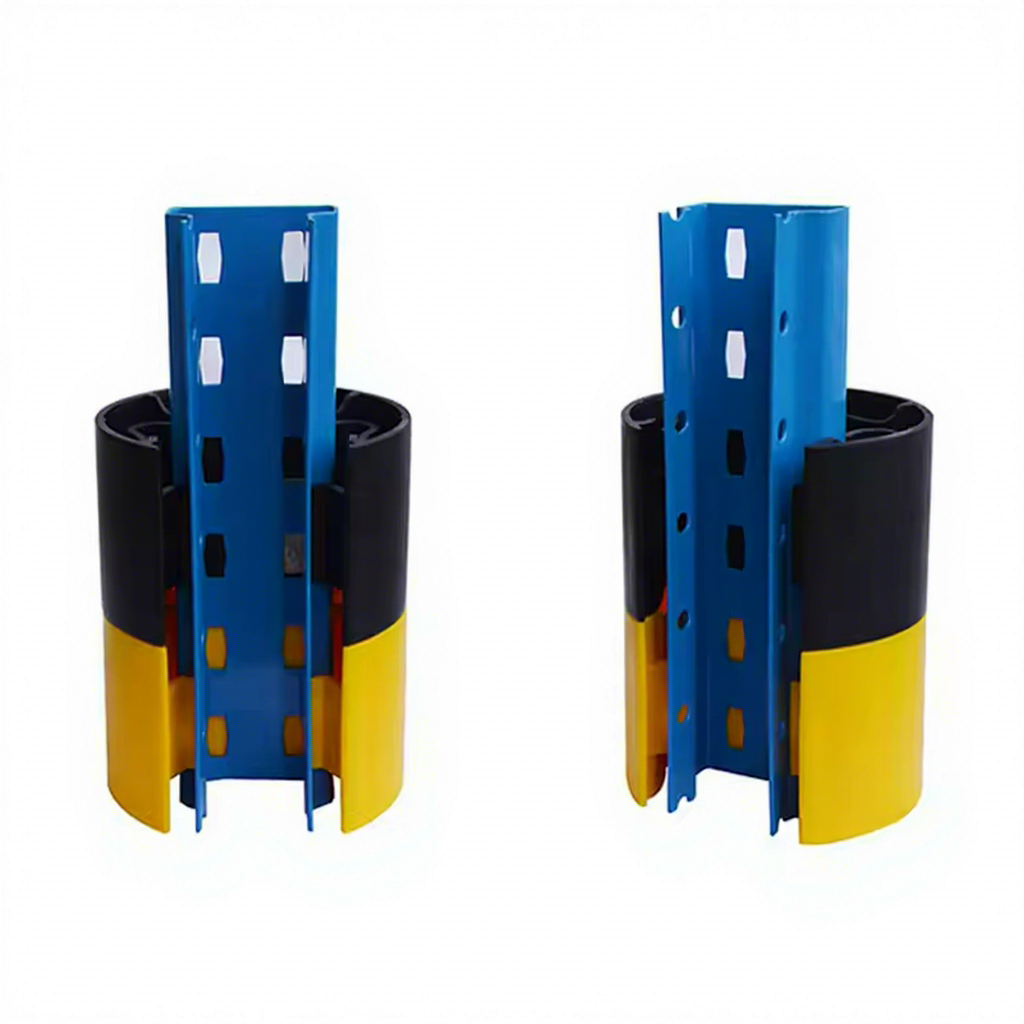 High Quality Plastic Light Weight Stackable Easy to Install Shock Absorbing Protective Upright Shelves Protector