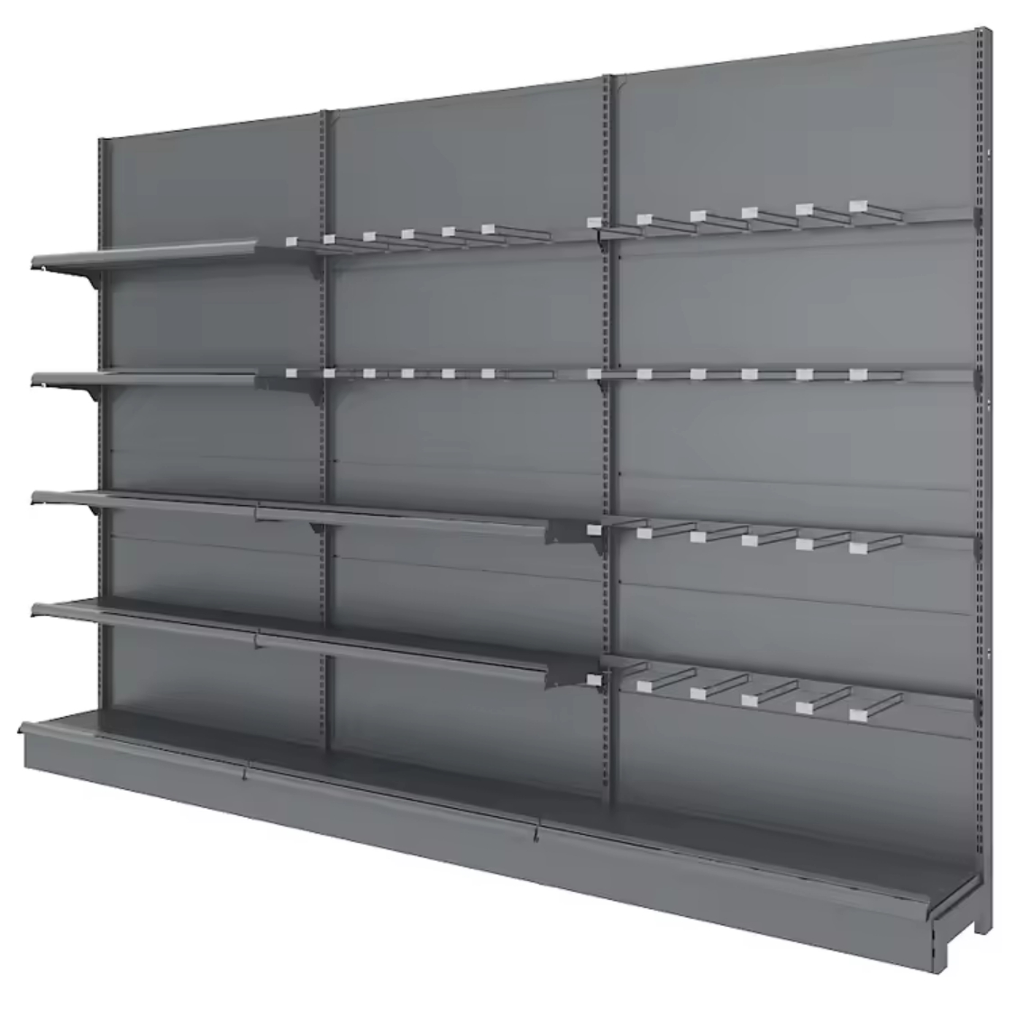 Supermarket Shelf Display Rack Single Sided Convenience Store Snack Shelving More Provinces Durable Metal Material