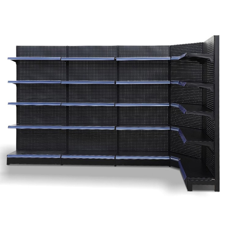 High Quality Metal Racks From China Factory for Retail Display Equipment Wood Steel Supermarket Grain Oil Shelves Store Usage