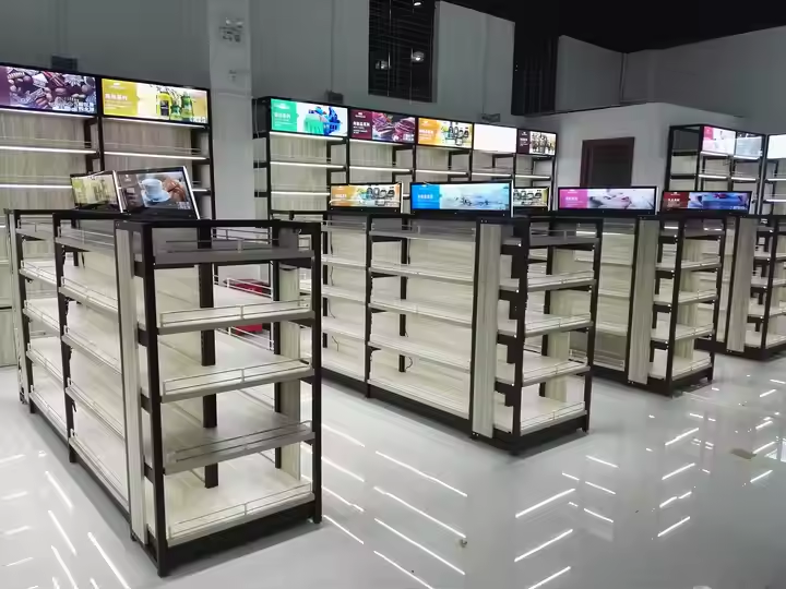 Sanyang Display Racks Shop Stands Gondola Retail Grocery Store Customization Supermarket Shelves Dimension/Store Shelf