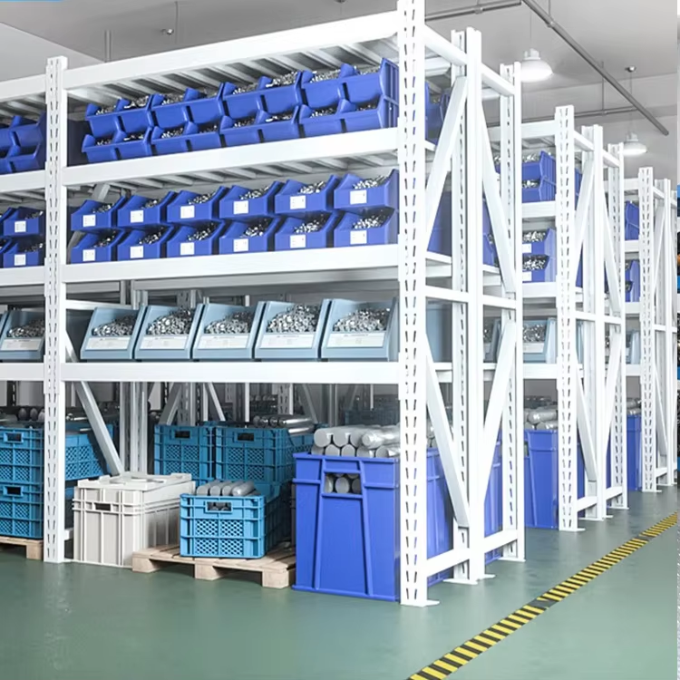 Sanyang Factory Direct Heavy-Duty Metal Rack Custom Steel Industrial Workshop Display Iron Shelves Corrosion Protection for