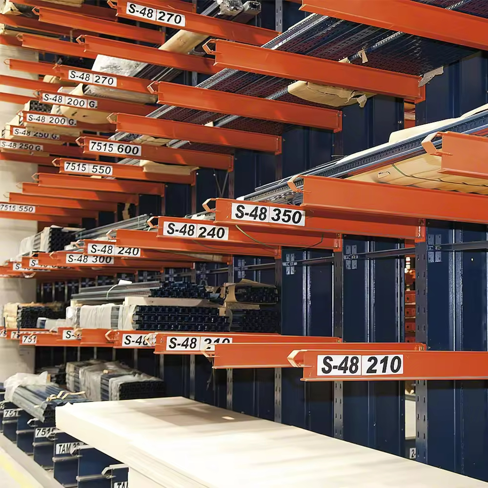 Adjustable Long Profile Warehouse Cantilever Racking System Side Load Timber Storage Rack Hose Rack Stacking Racks Shelves